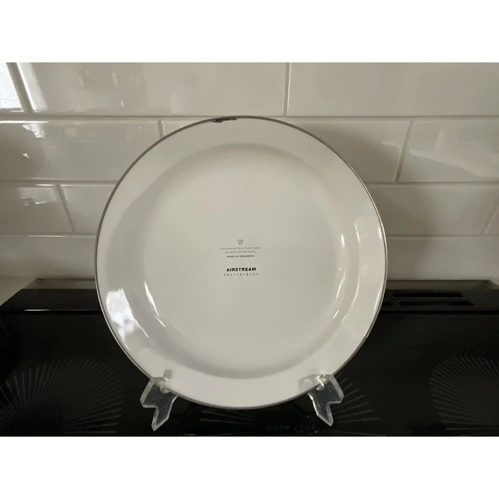 Pottery Barn Airstream Special Edition Enamel Marbled Dinnerware Used